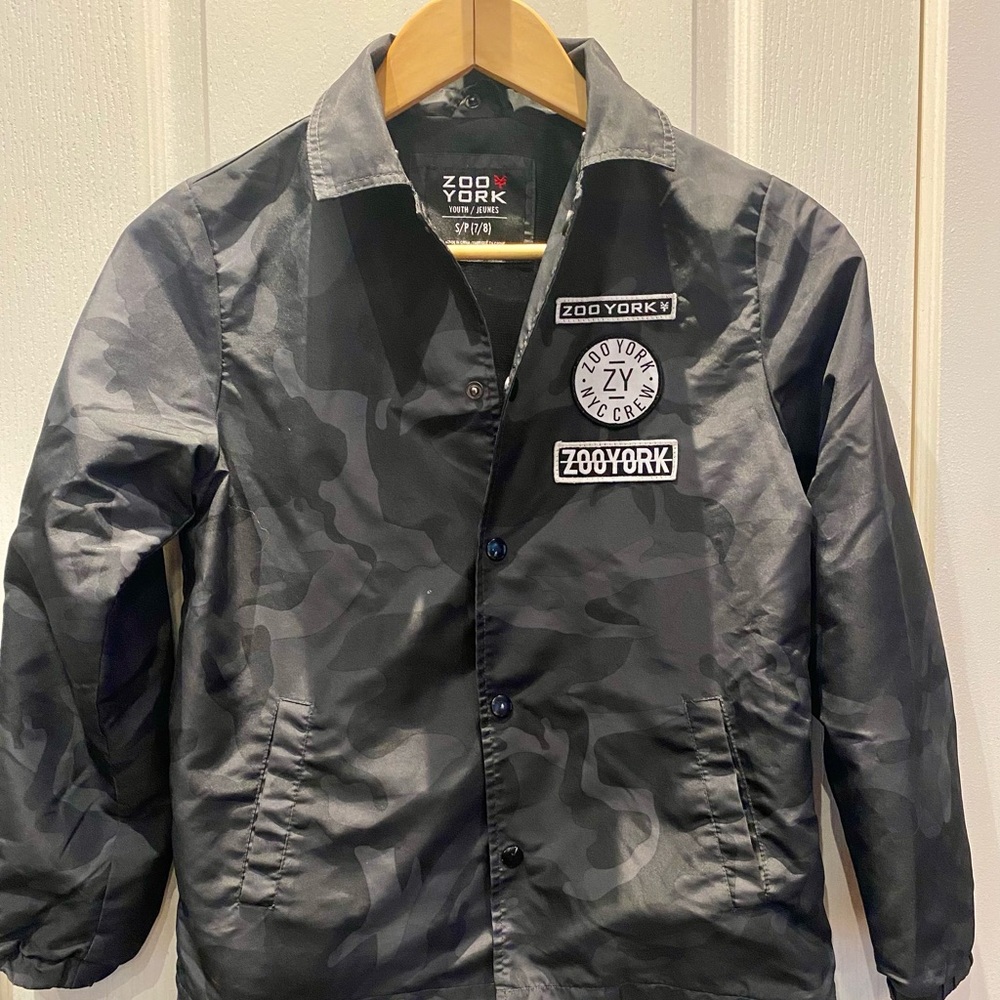 3 for $30 Zoo York Black Gray Camo Wiindbreaker Jacket Hoodie